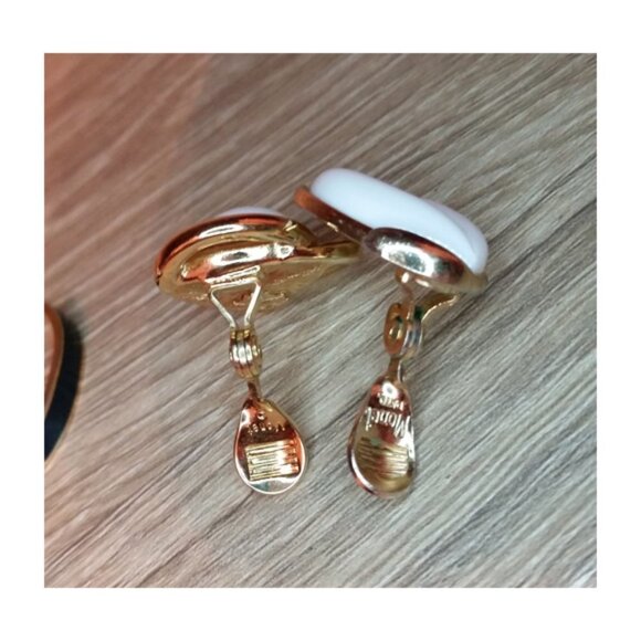 BUNDLE lot 3 Vintage Monet Earrings Gold Tone  Dressy Statement to Casual. - Picture 3 of 4